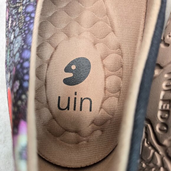 UIN Pray For Goodness Canvas Loafer 12 Multicolor Slip On Comfort Travel Shoes - Picture 12 of 13